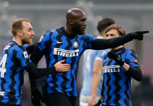 意甲-国米3-1拉齐奥登顶 卢卡库2射1传劳塔罗建功 意甲-国米3-1拉齐奥登顶 卢卡库2射1传劳塔罗建功