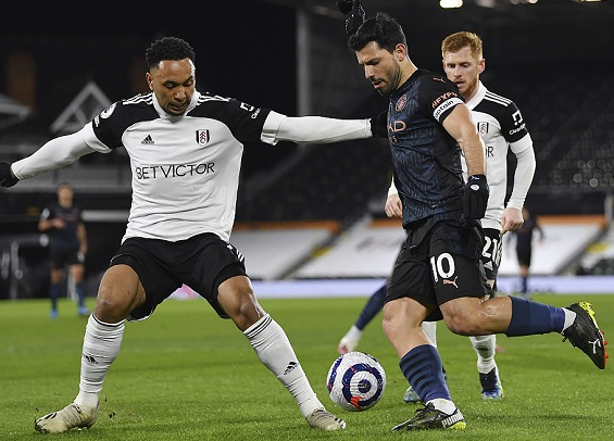 英超-曼城3-0富勒姆领先曼联17分 阿圭罗点射热苏斯破门 英超-曼城3-0富勒姆领先曼联17分 阿圭罗点射热苏斯破门