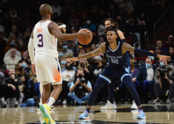 莫兰特33分+反绝杀 布克空砍30分太阳103-104惜败灰熊 莫兰特33分+反绝杀 布克空砍30分太阳103-104惜败灰熊