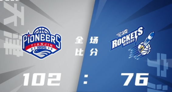 天津102-76大胜宁波 孟子凯23分 林庭谦18+5+6断 李原宇15+11 天津102-76大胜宁波 孟子凯23分 林庭谦18+5+6断 李原宇15+11