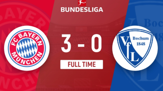 德甲-拜仁3-0波鸿联赛两连胜 穆勒科曼建功格纳布里造点+点射 德甲-拜仁3-0波鸿联赛两连胜 穆勒科曼建功格纳布里造点+点射