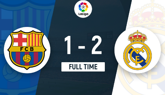 西甲-巴萨主场1-2不敌皇马 贝林厄姆双响+绝杀,京多安闪击 西甲-巴萨主场1-2不敌皇马 贝林厄姆双响+绝杀,京多安闪击