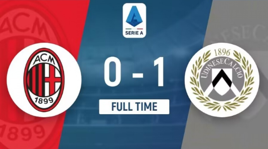 意甲-AC米兰0-1负乌迪内斯3轮不胜距榜首6分 阿德利替补送点 意甲-AC米兰0-1负乌迪内斯3轮不胜距榜首6分 阿德利替补送点