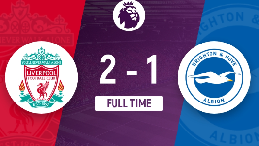 英超-利物浦2-1布莱顿先赛登顶 萨拉赫制胜+失良机迪亚斯破门 英超-利物浦2-1布莱顿先赛登顶 萨拉赫制胜+失良机迪亚斯破门