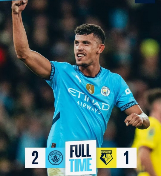 联赛杯-曼城2-1沃特福德晋级 多库闪击努内斯破门萨维尼奥中柱