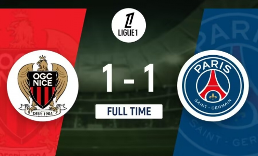 法甲-尼斯1-1巴黎，登贝莱助攻门德斯破门