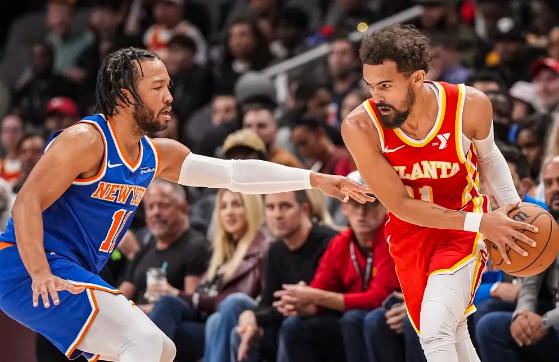 里萨谢新高33分 约翰逊23+15+7 唐斯34+16 老鹰力克尼克斯