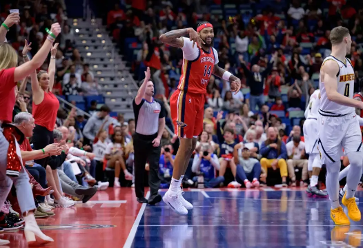 莺歌29+9+7 小波特24+6 约基奇缺阵 鹈鹕终结掘金5连胜