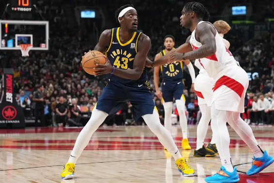 巴雷特39+9 珀尔特尔30+15 西卡25+10 猛龙胜步行者止7连败