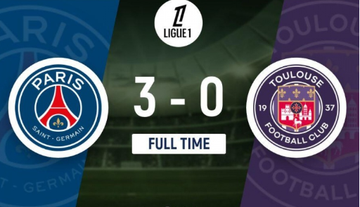 法甲-巴黎3-0图卢兹6分领跑 内维斯世界波维蒂尼亚破门