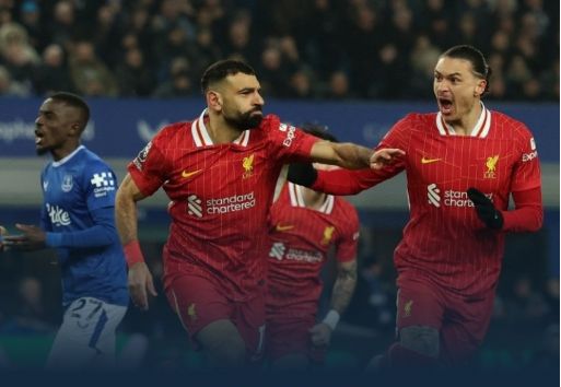 英超-利物浦2-2遭埃弗顿绝平仍7分领跑 斯洛特等四人染红