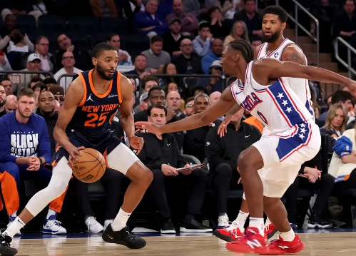 布伦森34+7 乔治下半场17分 马克西32中12 尼克斯送76人9连败