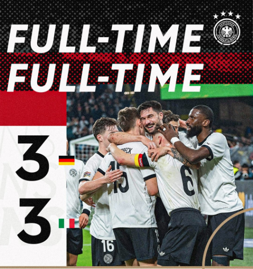 欧国联-意大利连扳三球仍总分4-5德国无缘欧国联4强，基米希一射两传