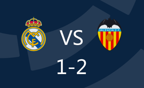 西甲-皇马1-2不敌瓦伦，维尼修斯失点，杜罗头球绝杀