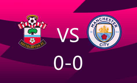 英超-南安普顿0-0战平曼城，B席、德布劳内造险