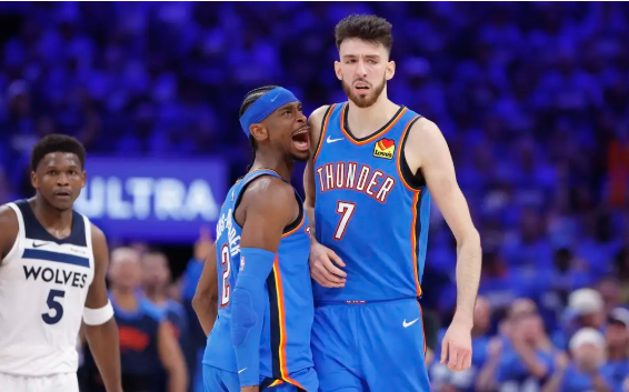 亚历山大38+8 爱德华兹32+9+6 雷霆再擒森林狼2-0领先 亚历山大38+8 爱德华兹32+9+6 雷霆再擒森林狼2-0领先